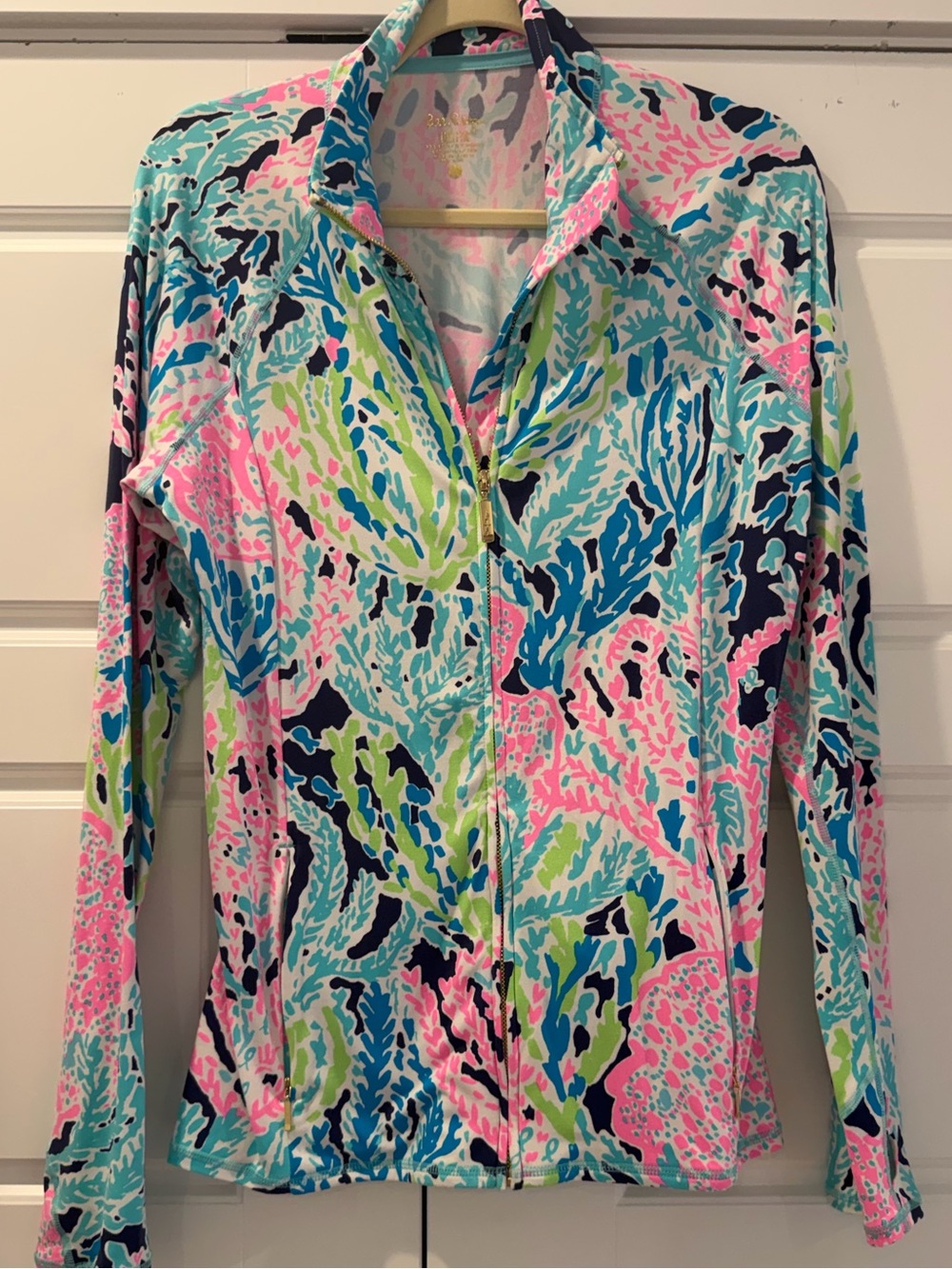 Lilly Pulitzer Multi Color Zip-Front Luxletic Jacket